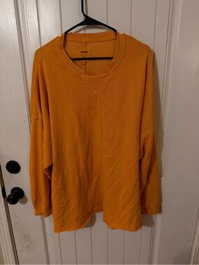 aerie Crewneck Sweatshirt in Bright Orange